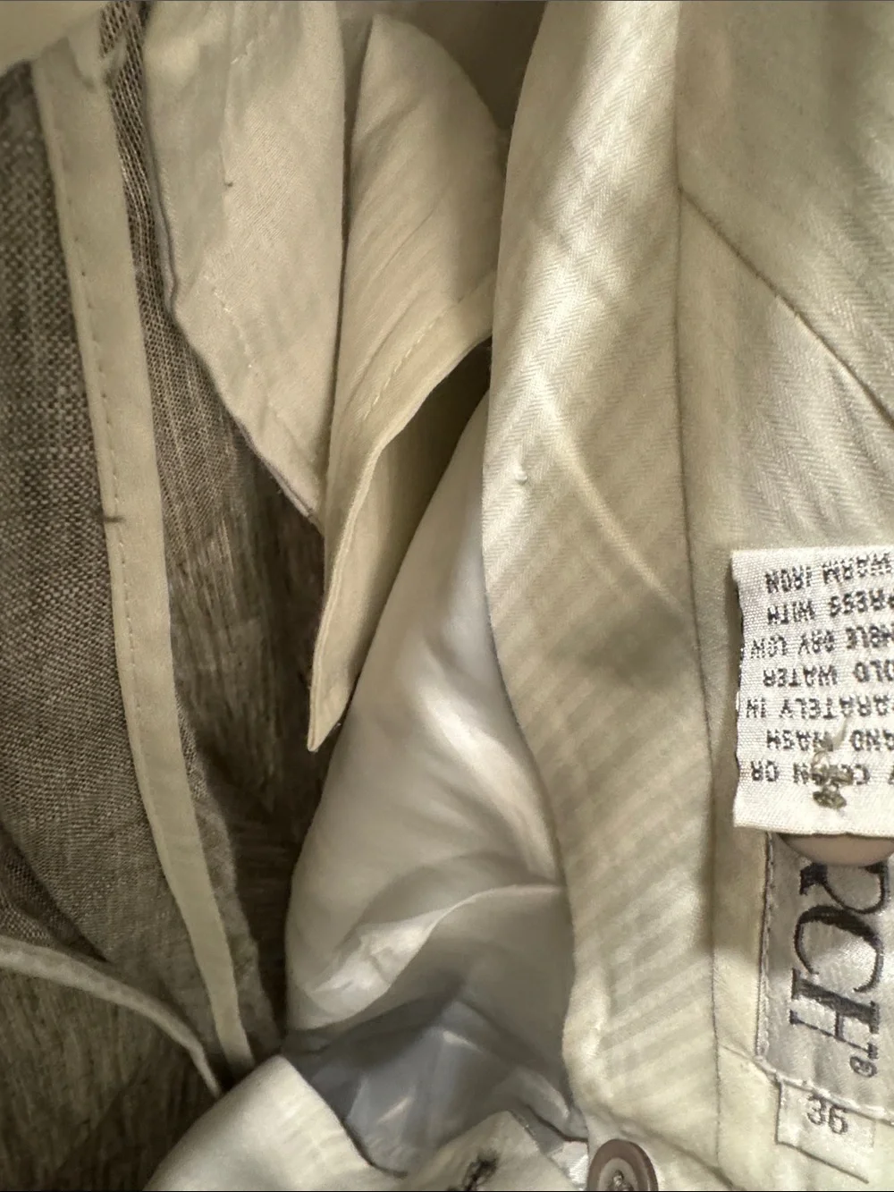 Men's Light Gray Dress Pants — Tailored Linen-Blend